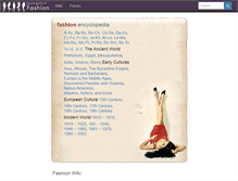 Tablet Screenshot of fashionencyclopedia.com